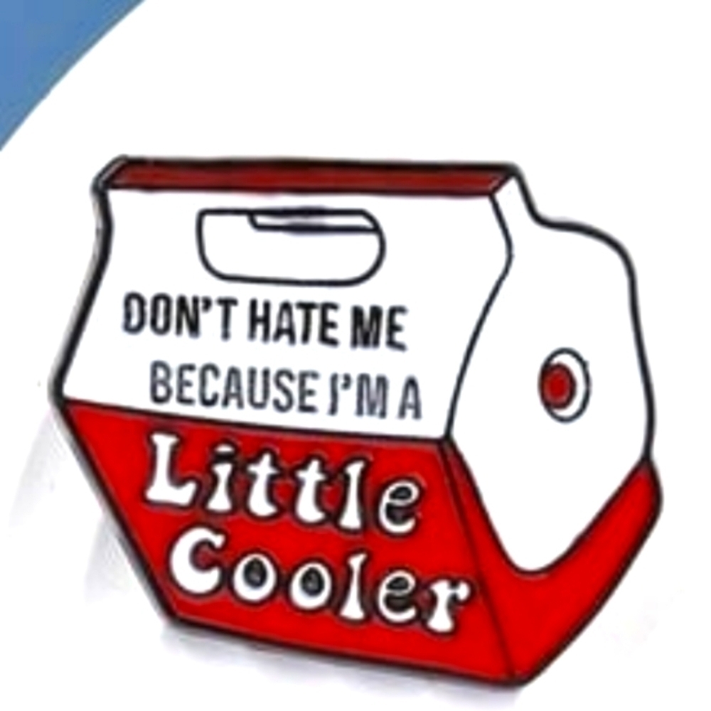 Red and White Kids Cooler Pin